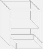 Base Microwave including Drawer